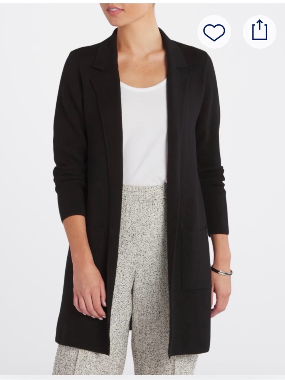 Fortune & Ivy Women’s Black Cardigan Sweater Size Small NWT